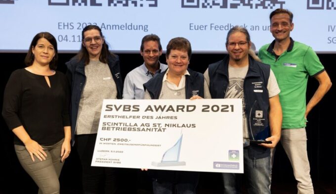 Le SVBS Award est décerné à Scintilla AG